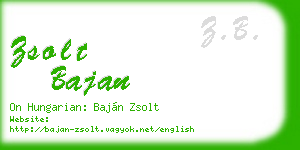 zsolt bajan business card